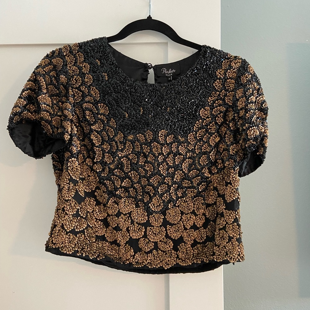 Parker brand beaded top!